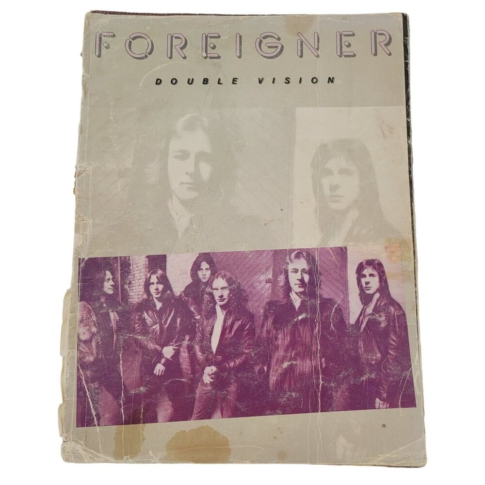 Foreigner Double Vision Sheet Music Book 10 Songs Warner Bros 1978 Vintage